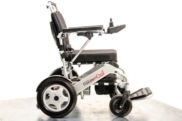 Freedom Chair A06L Used Electric Folding Wheelchair Powerchair Portable Transportable Lithium Aluminium Lightweight Attendant Brushless