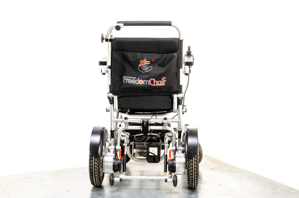 Freedom Chair A06L Used Electric Folding Wheelchair Powerchair Portable Transportable Lithium Aluminium Lightweight Attendant Brushless
