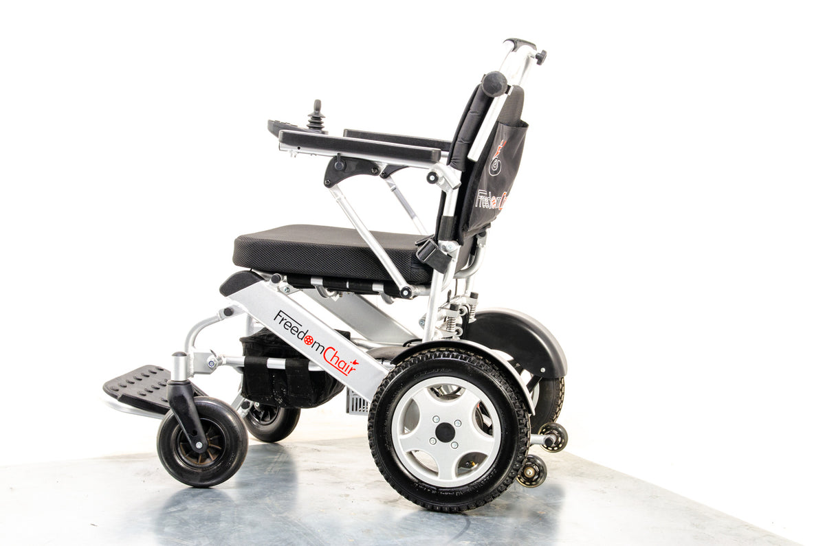 Freedom Chair A06L Used Electric Folding Wheelchair Powerchair Portable Transportable Lithium Aluminium Lightweight Attendant Brushless