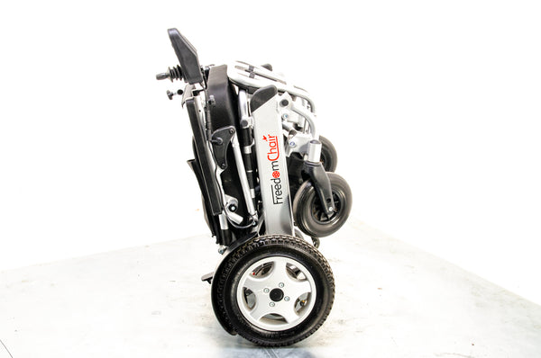Freedom Chair A06L Used Electric Folding Wheelchair Powerchair Portable Transportable Lithium Aluminium Lightweight Attendant Brushless