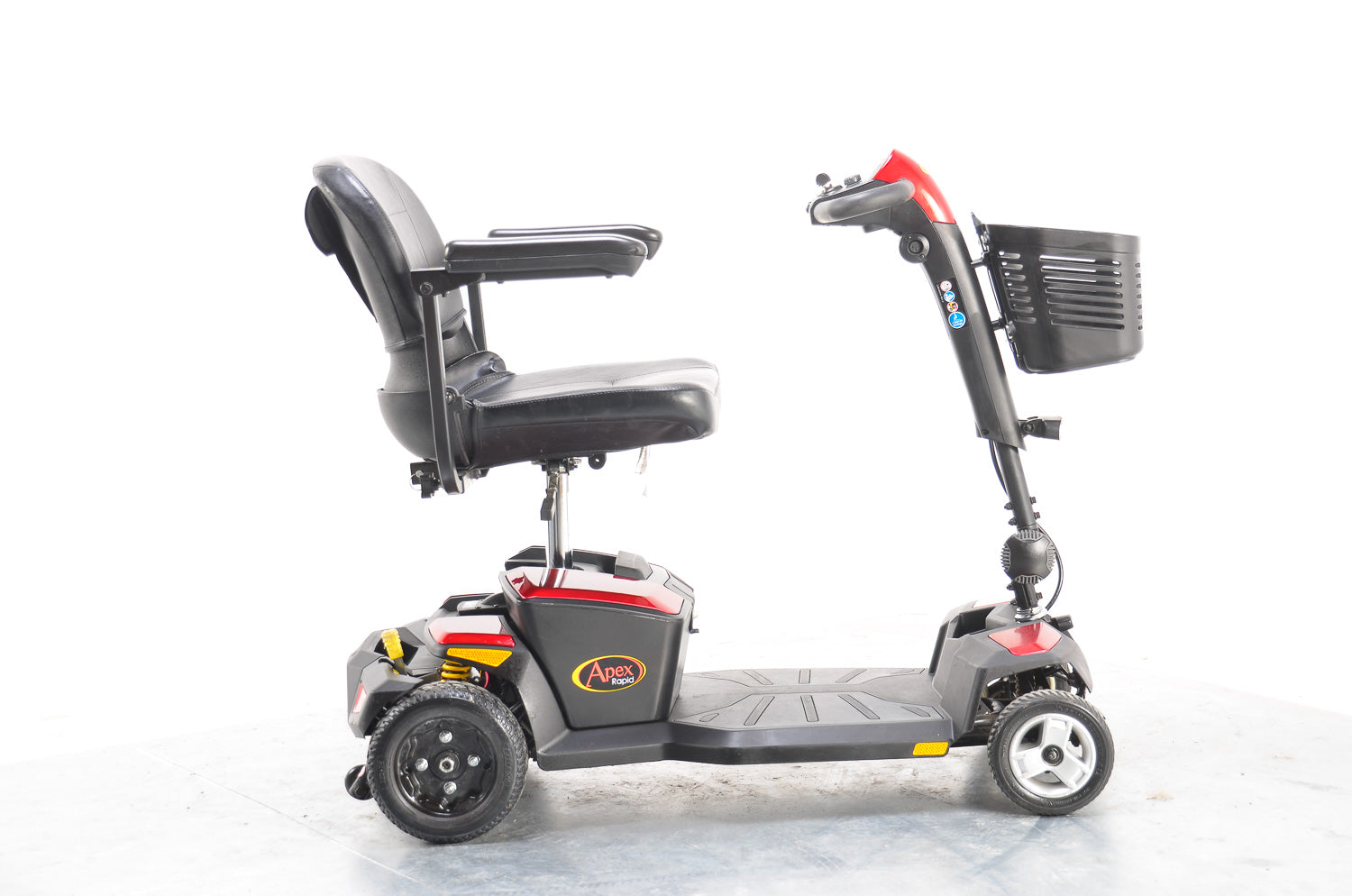 Pride Apex Rapid Used Mobility Scooter Transportable Small Lightweight Boot Suspension Baby Blue 11601