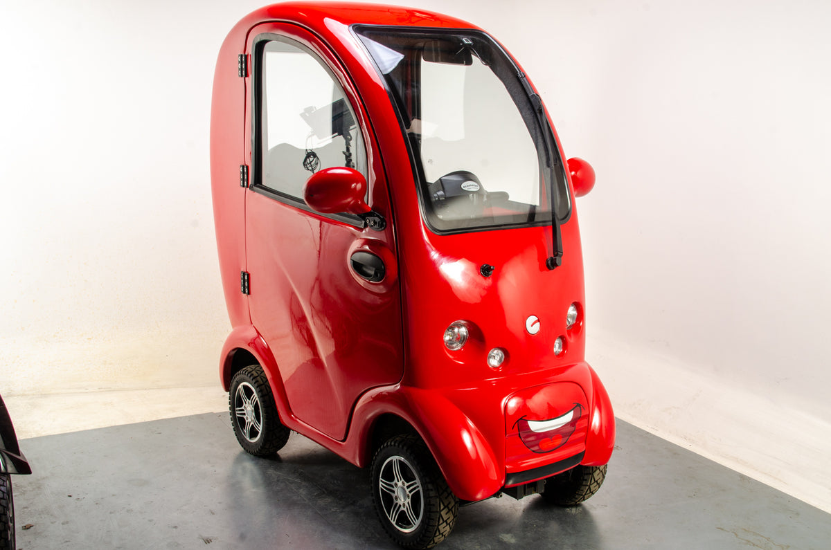 Scooterpac CabinCar MK2 8mph Used Mobility Scooter Enclosed Cabin Car Electric Road Legal Red