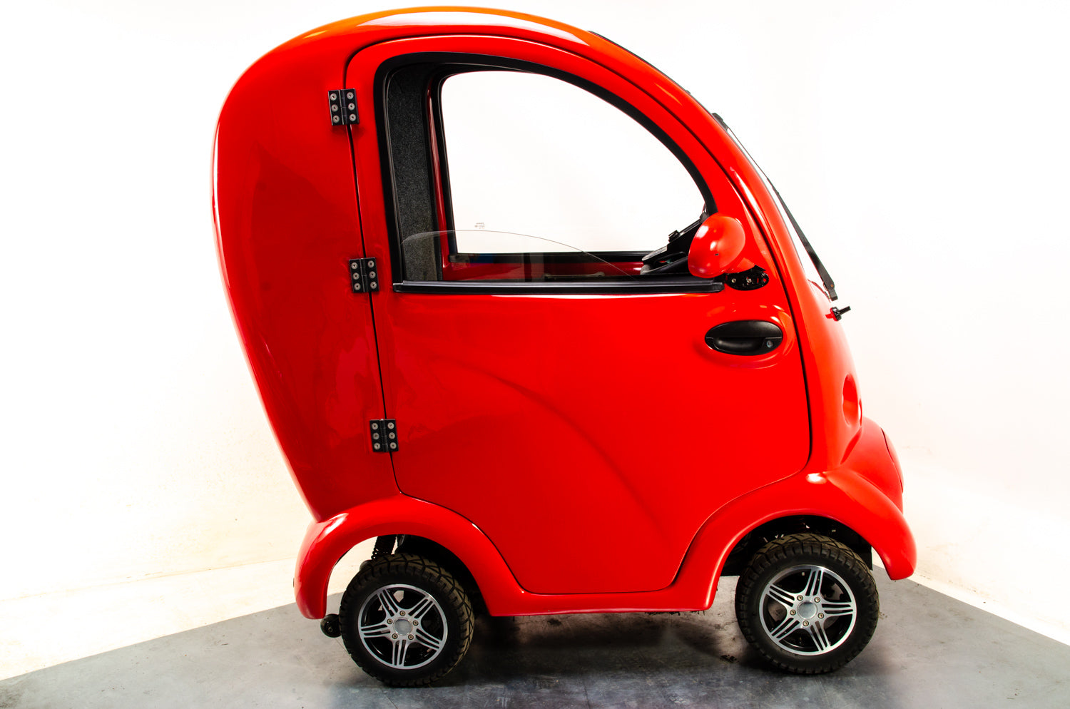 Scooterpac CabinCar MK2 8mph Used Mobility Scooter Enclosed Cabin Car Electric Road Legal Red