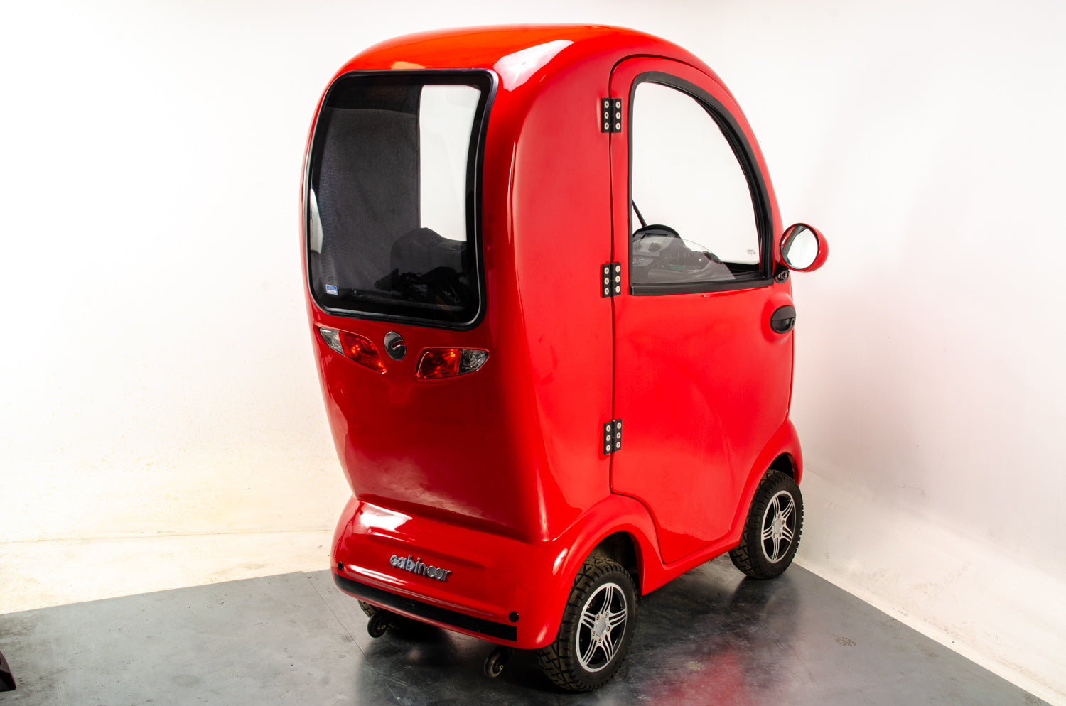 Scooterpac CabinCar MK2 8mph Used Mobility Scooter Enclosed Cabin Car Electric Road Legal Red