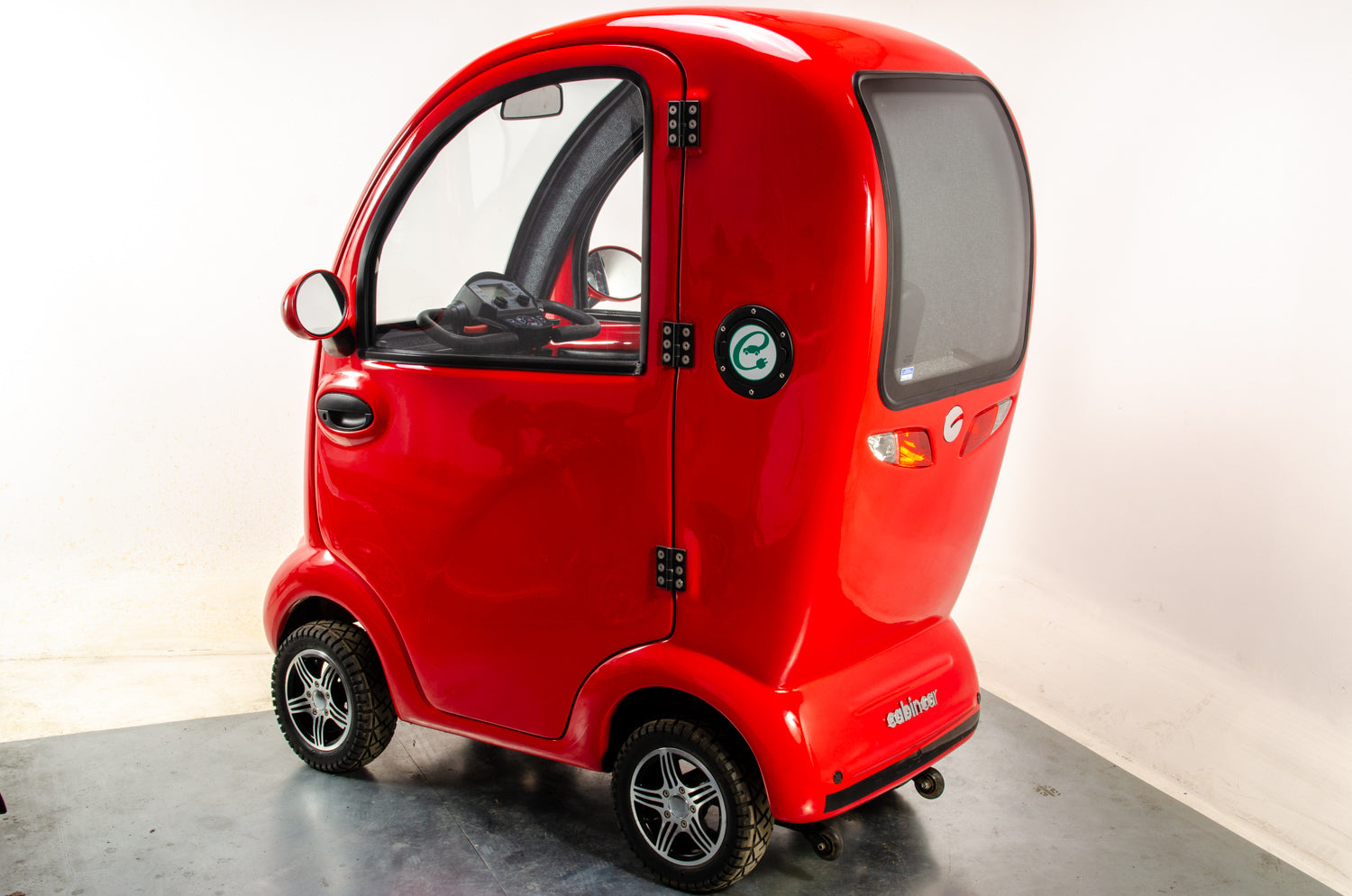 Scooterpac CabinCar MK2 8mph Used Mobility Scooter Enclosed Cabin Car Electric Road Legal Red