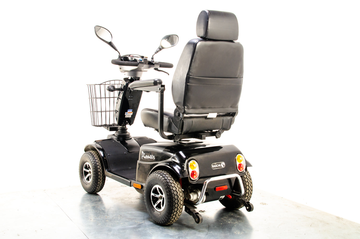 Rascal Pioneer Used Electric Mobility Scooter 8mph All-Terrain Suspension Off-Road Black 13360