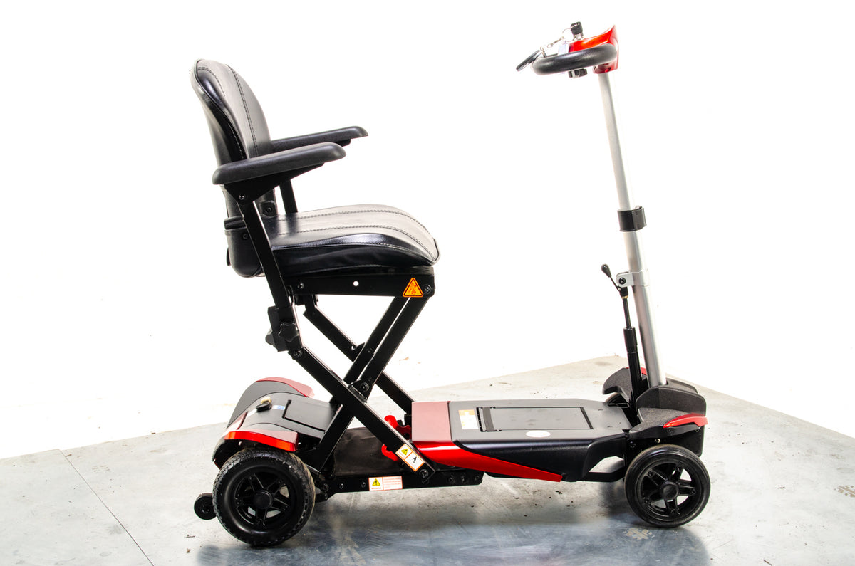 Monarch Smarti Remote Auto-Folding Used Mobility Scooter Lithium Travel Lightweight Red 12097