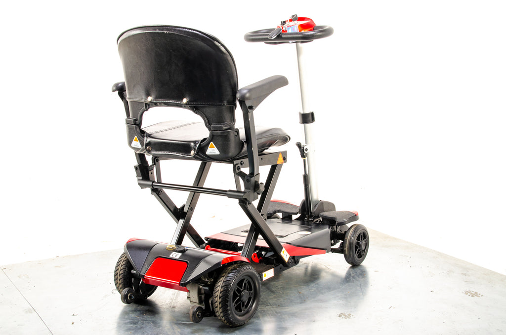 Monarch Smarti Remote Auto-Folding Used Mobility Scooter Lithium Travel Lightweight Red 12097