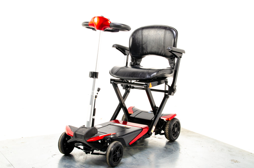 Monarch Smarti Remote Auto-Folding Used Mobility Scooter Lithium Travel Lightweight Red 12097