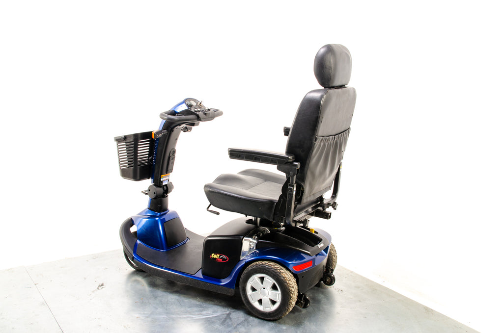 Pride Colt Twin Used Electric Mobility Scoter Transportable Trike Pavement Travel Blue 13520