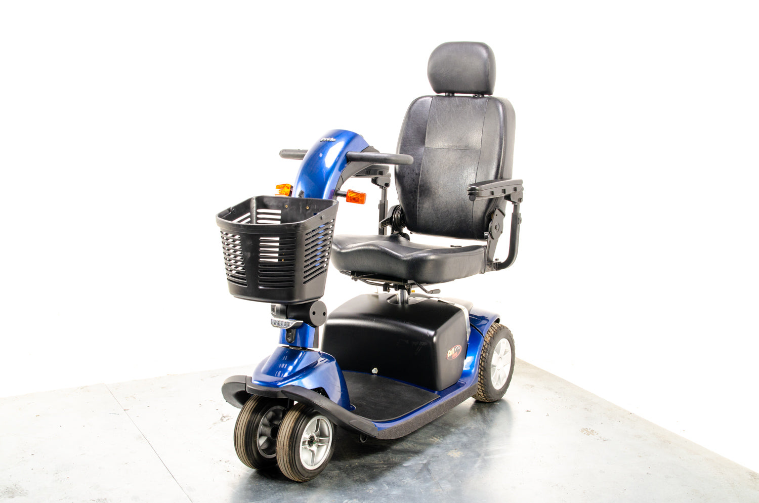 Pride Colt Twin Used Electric Mobility Scoter Transportable Trike Pavement Travel Blue 13520