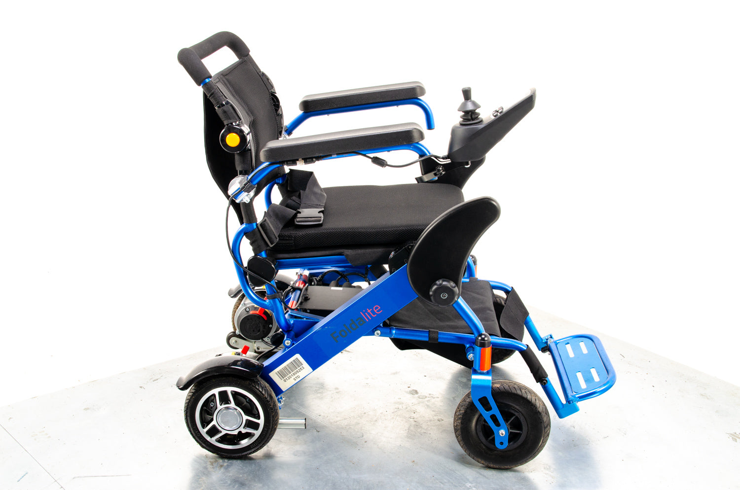 Foldalite Used Electric Wheelchair Lightweight Lithium Folding Travel Powerchair Motion Healthcare