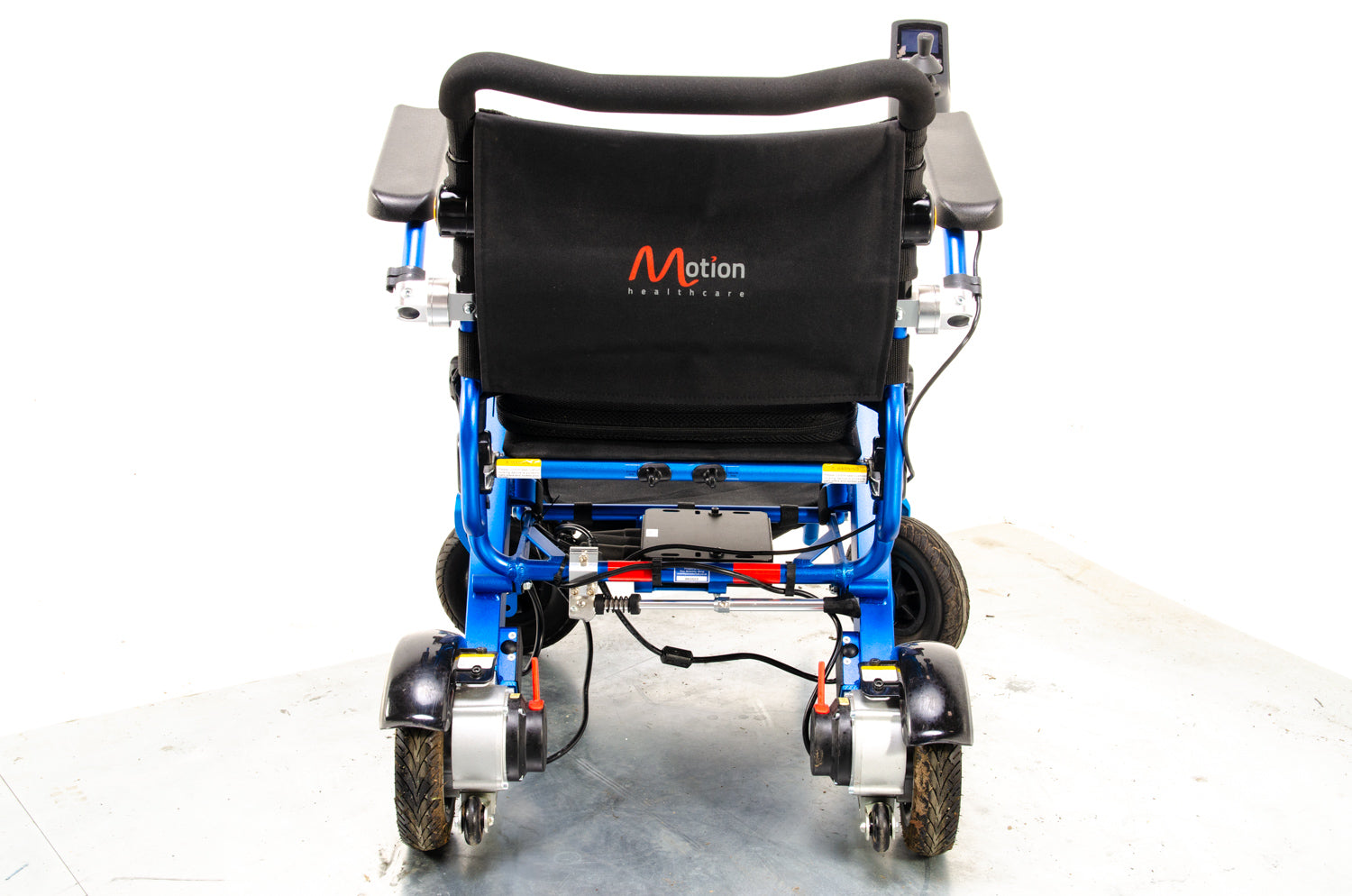 Foldalite Used Electric Wheelchair Lightweight Lithium Folding Travel Powerchair Motion Healthcare