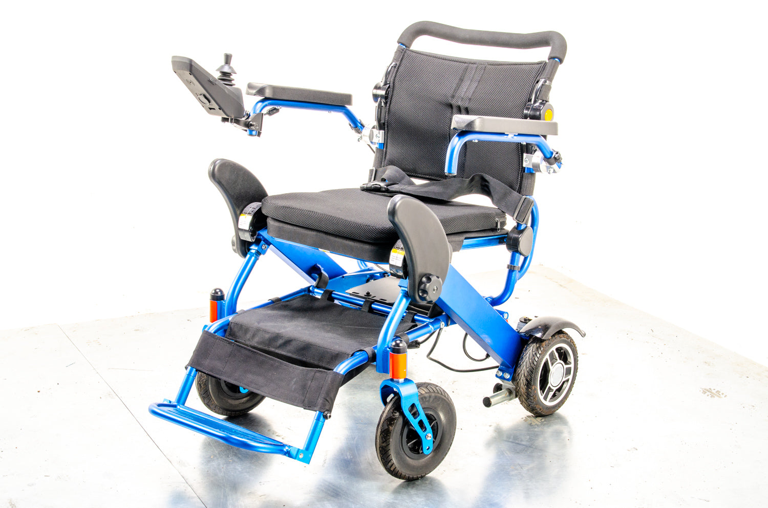 Foldalite Used Electric Wheelchair Lightweight Lithium Folding Travel Powerchair Motion Healthcare