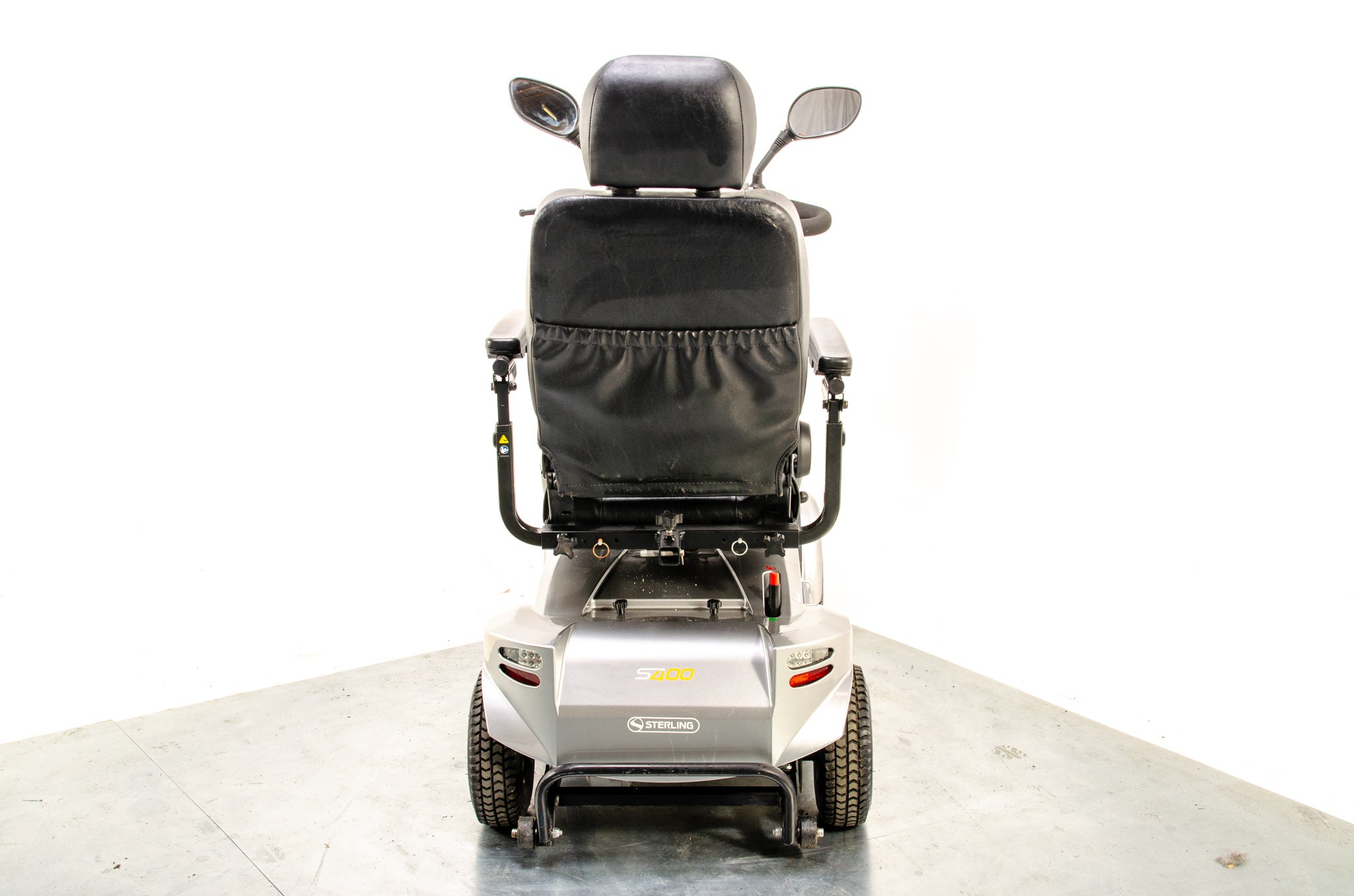 Sunrise Medical Sterling S400 Used Mobility Scooter Silver Midsize Solid Pavement 13361