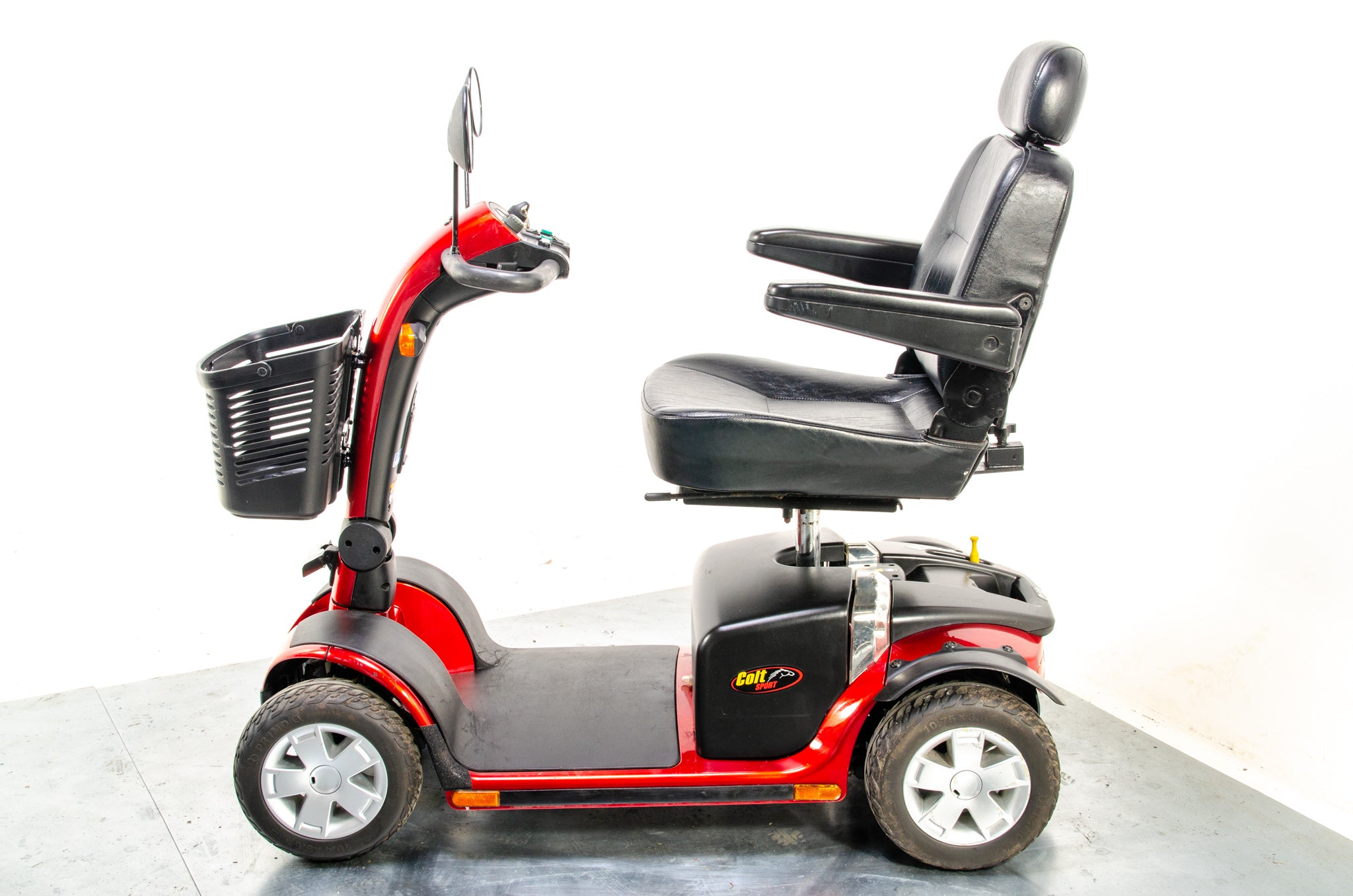 Pride Colt Sport Used Electric Mobility Scooter 8mph Transportable Suspension Pavement Road Legal Red 13364