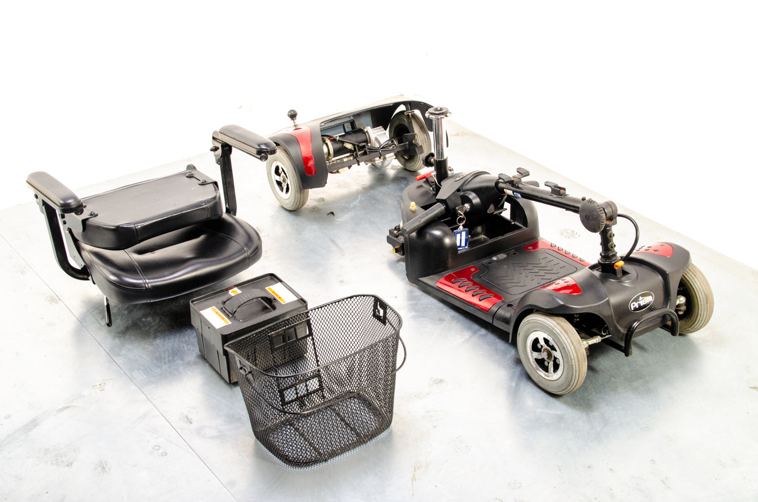 Drive Mercury Prism 4 Used Mobility Scooter Transportable Boot Portable Lightweight Red Secondary image