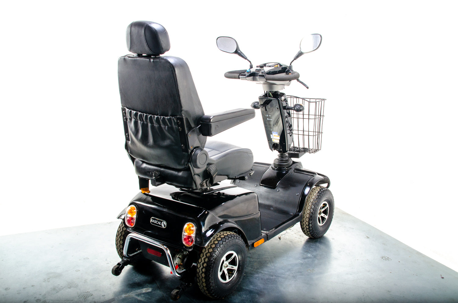 Rascal Pioneer Used Electric Mobility Scooter 8mph All-Terrain Suspension Off-Road Black 13367