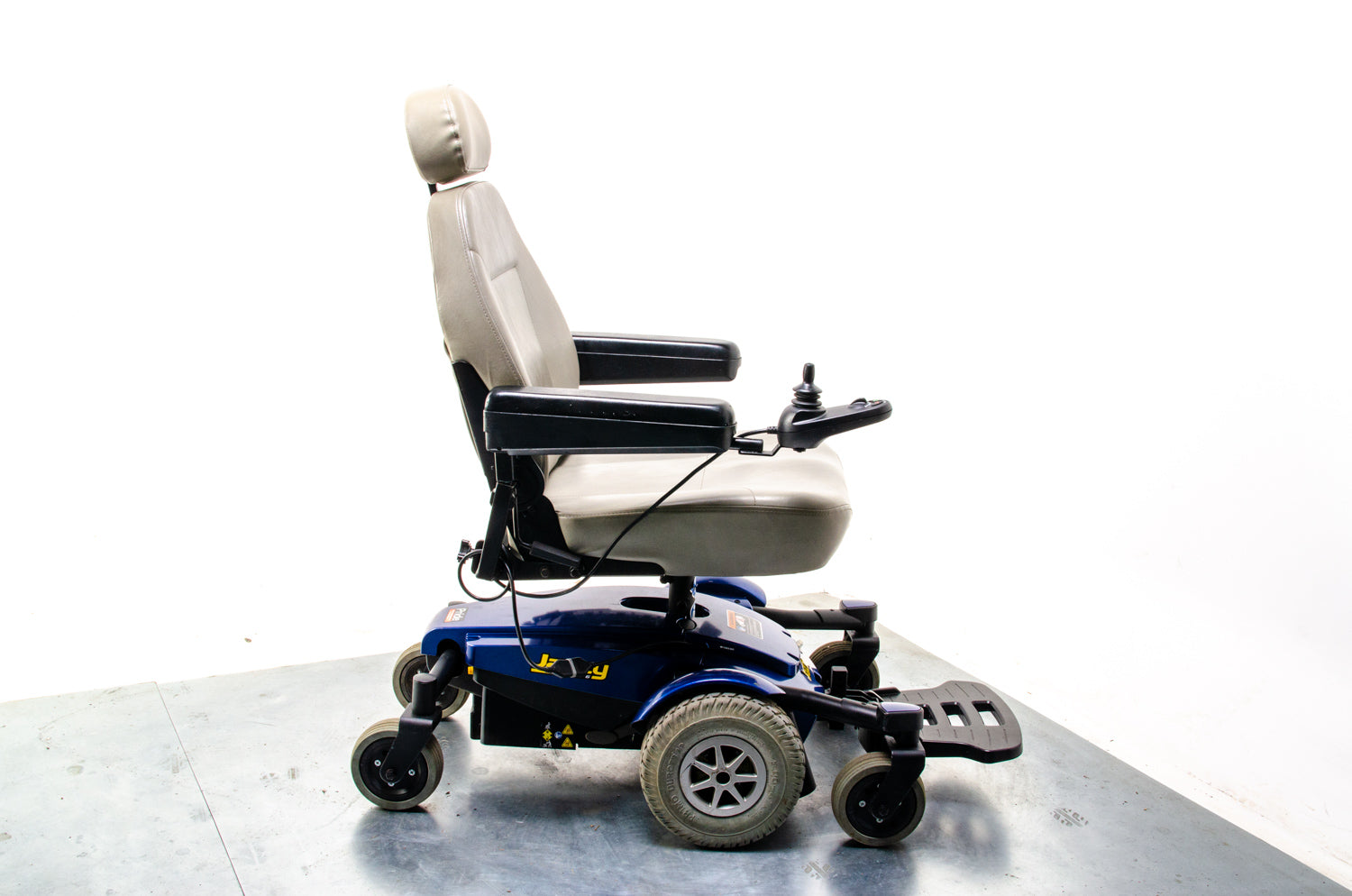 Pride Jazzy Select 6 Used Electric Wheelchair Powerchair Indoor Outdoor MWD Blue