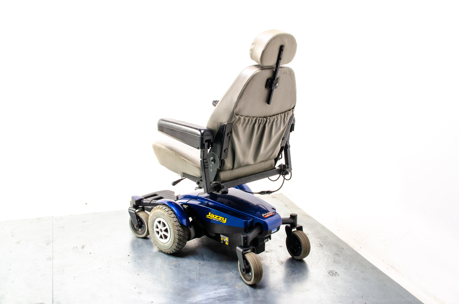 Pride Jazzy Select 6 Used Electric Wheelchair Powerchair Indoor Outdoor MWD Blue