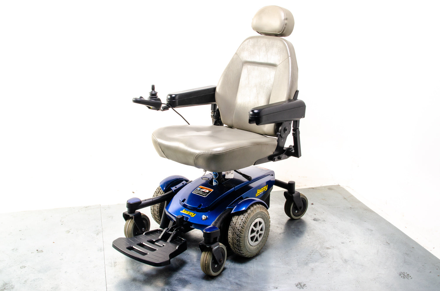 Pride Jazzy Select 6 Used Electric Wheelchair Powerchair Indoor Outdoor MWD Blue