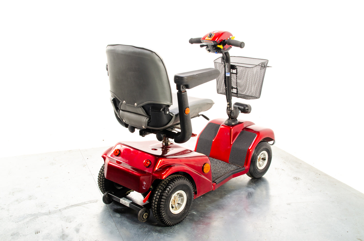 Rascal 388 S Used Electric Mobility Scooter Pavement Pneumatic Red