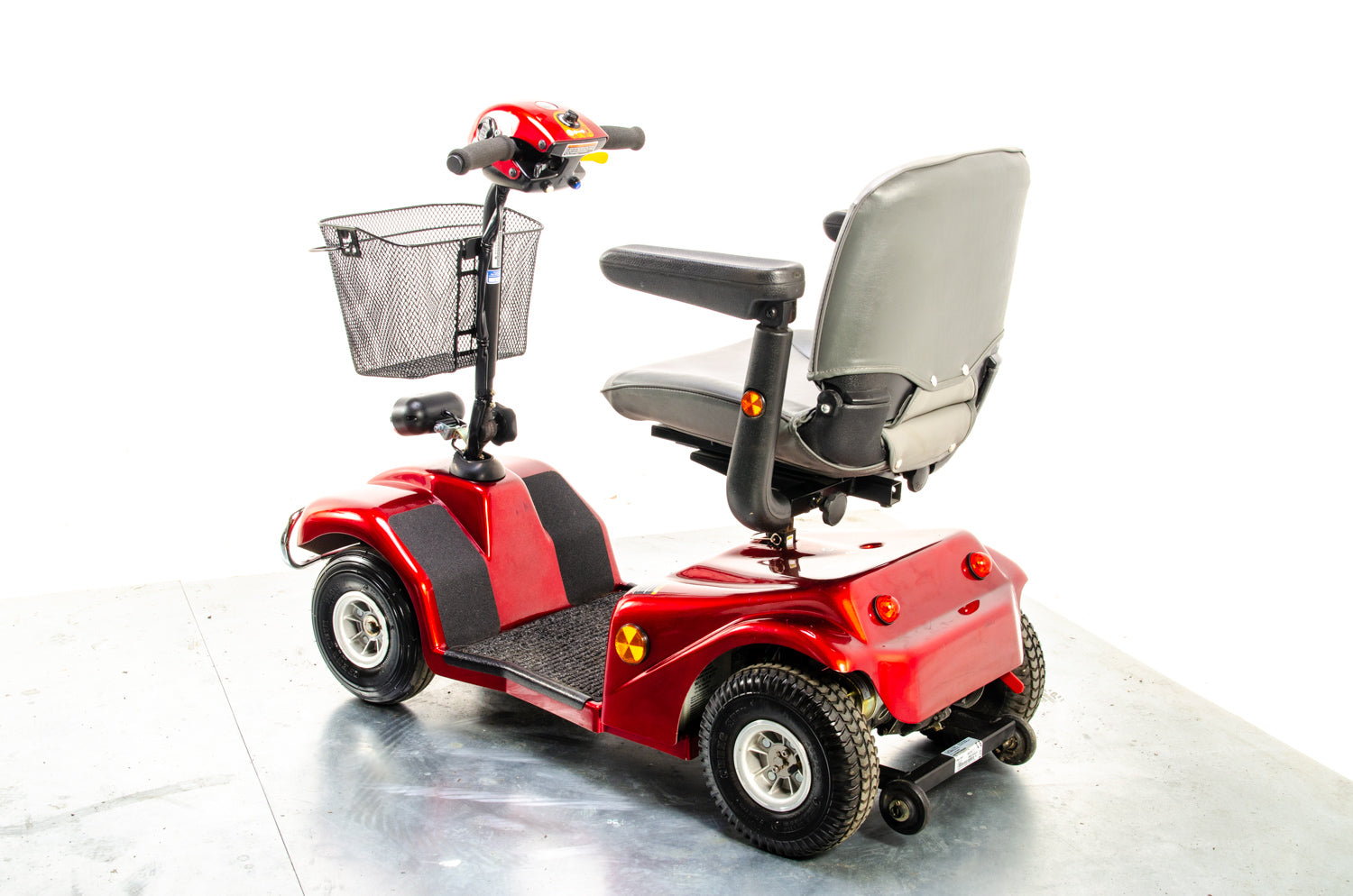 Rascal 388 S Used Electric Mobility Scooter Pavement Pneumatic Red