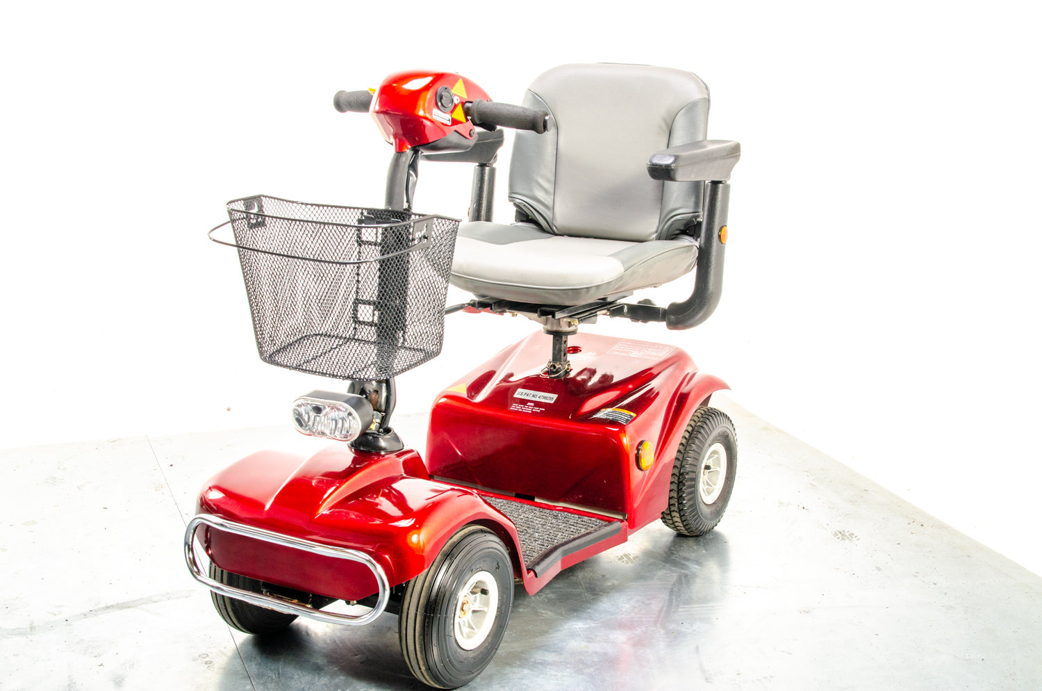 Rascal 388 S Used Electric Mobility Scooter Pavement Pneumatic Red