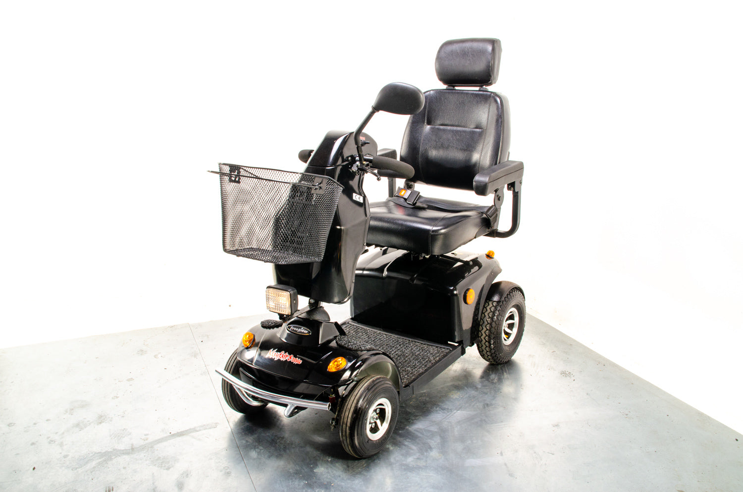 Freerider Mayfair 8 Deluxe All-Terrain Used Mobility Scooter 8mph Black Suspension Solid Road Pavement