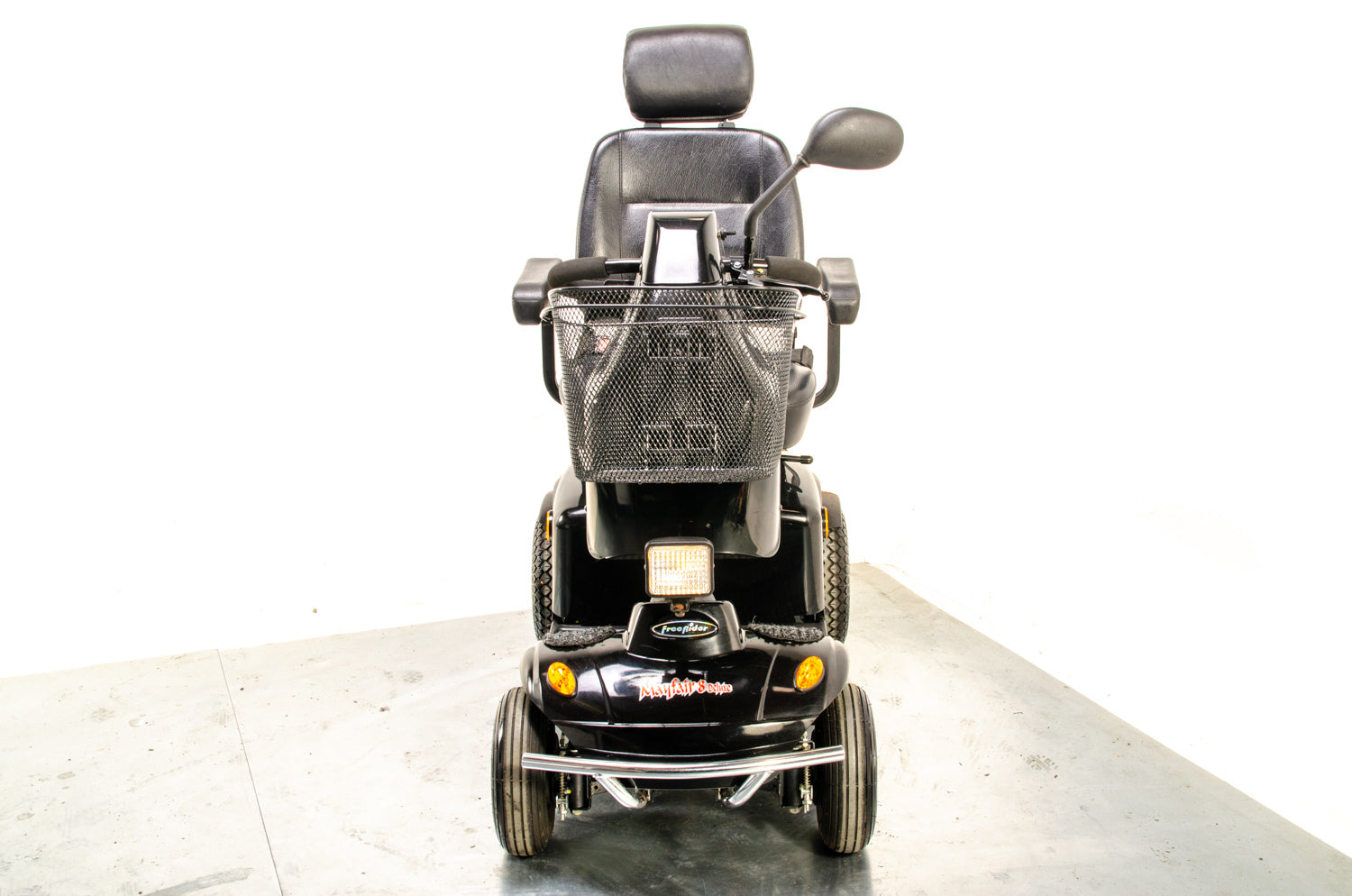 Freerider Mayfair 8 Deluxe All-Terrain Used Mobility Scooter 8mph Black Suspension Solid Road Pavement