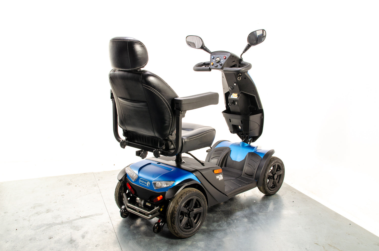 Rascal Vecta Sport All-Terrain Off-Road Used Electric Mobility Scooter 8mph Suspension Max Grip Road Legal Blue 13413