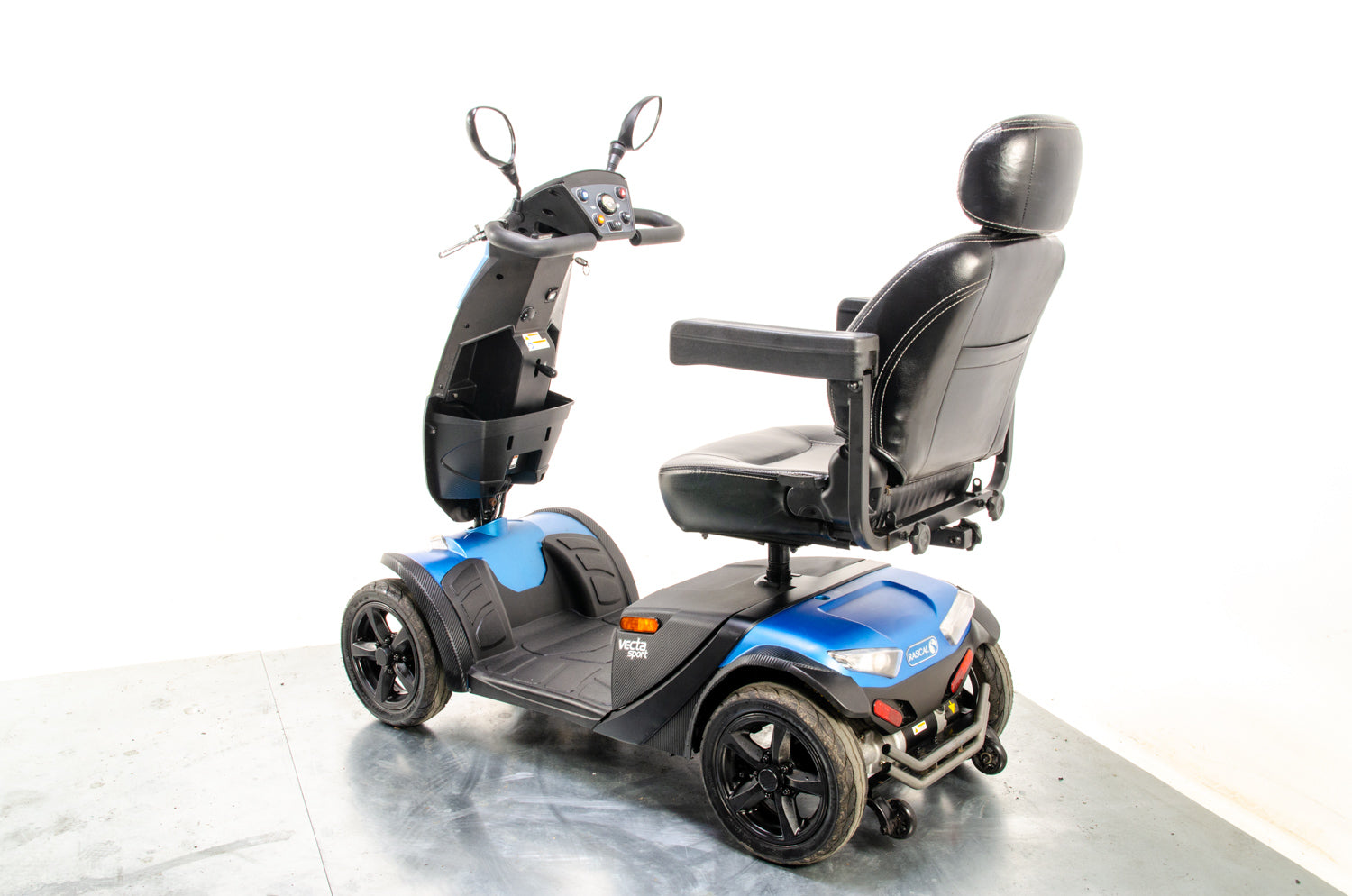 Rascal Vecta Sport All-Terrain Off-Road Used Electric Mobility Scooter 8mph Suspension Max Grip Road Legal Blue 13413