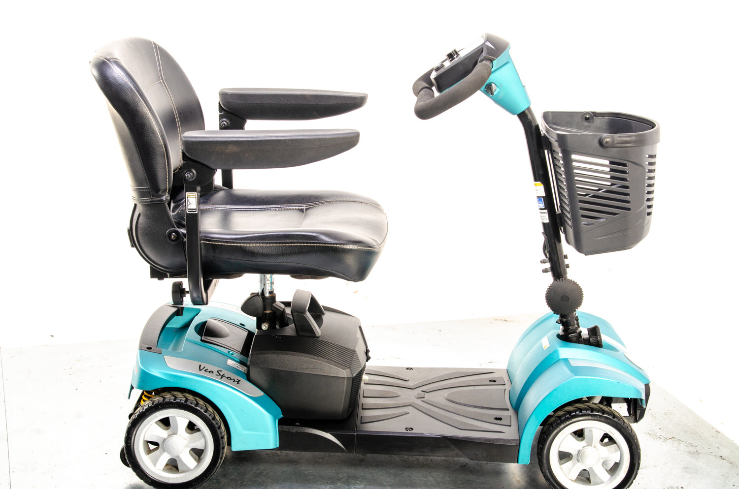 Veo Sport Used Electric Mobility Scooter Small Portable Lightweight Transportable Boot Turquoise 13529