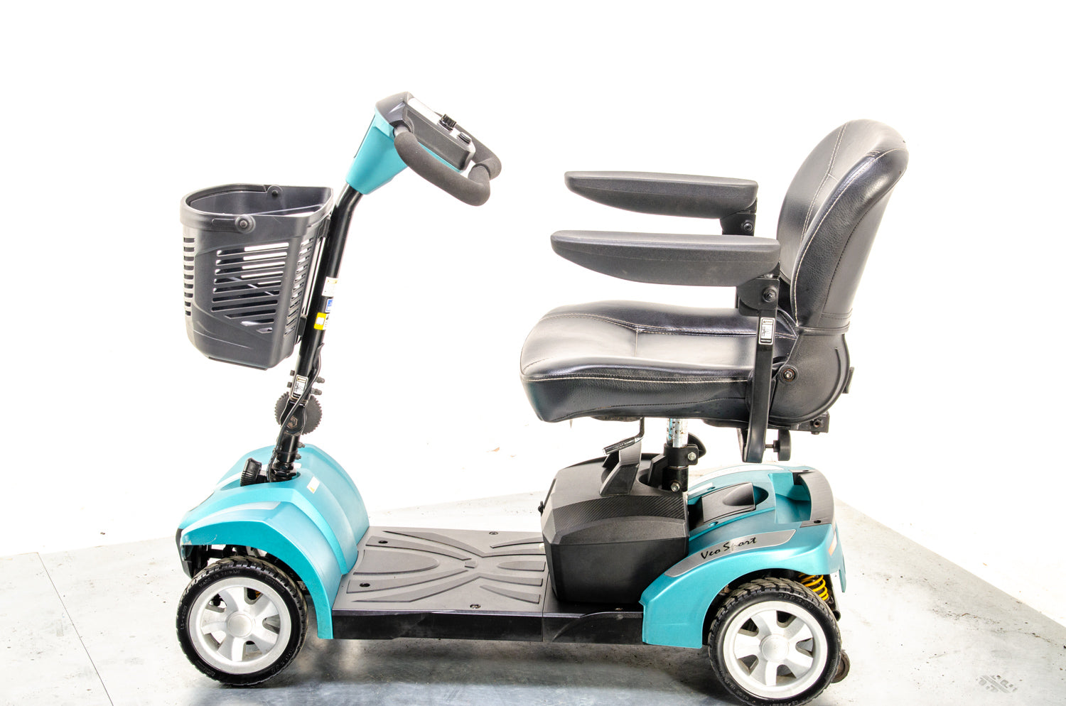 Veo Sport Used Electric Mobility Scooter Small Portable Lightweight Transportable Boot Turquoise 13529