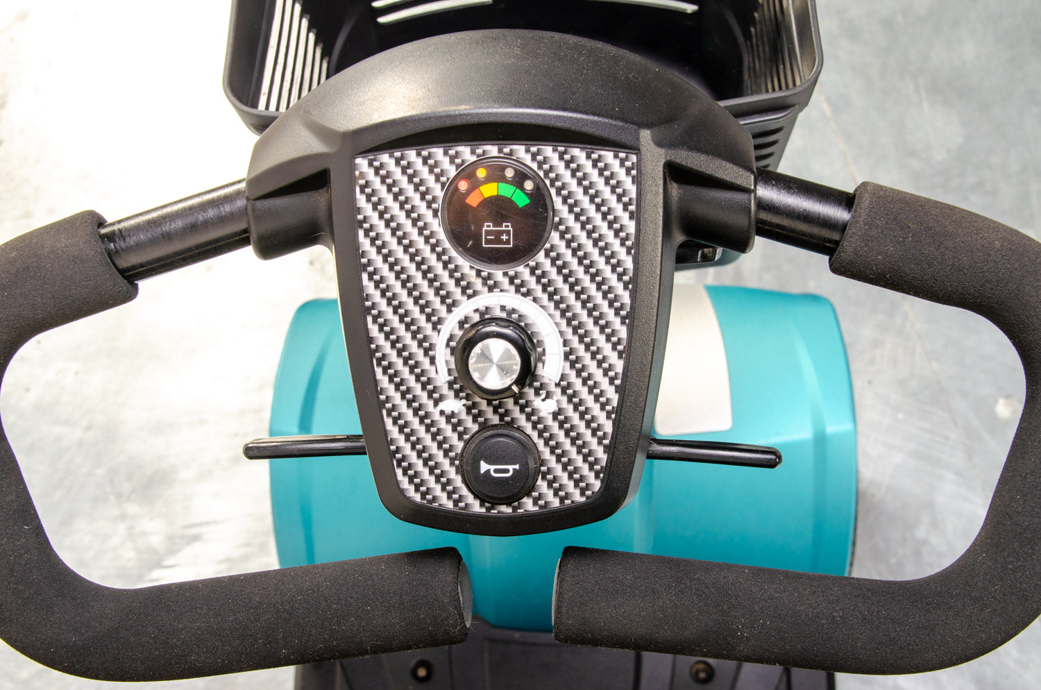 Veo Sport Used Electric Mobility Scooter Small Portable Lightweight Transportable Boot Turquoise 13529