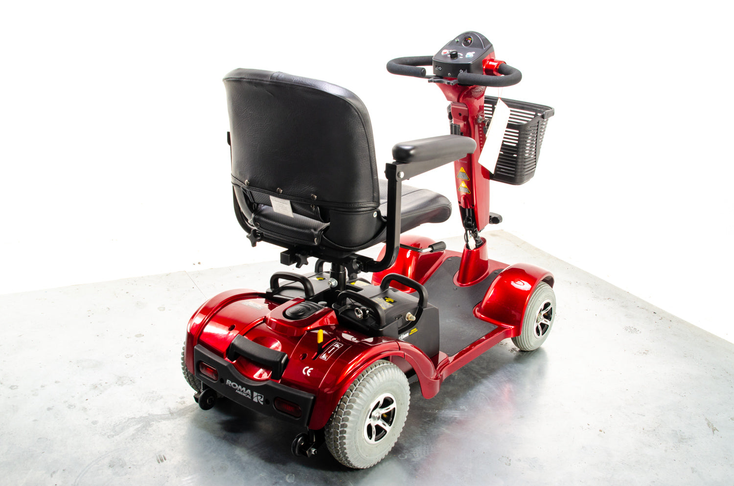 New Roma Sorrento Mobility Scooter Transportable Boot Travel Red