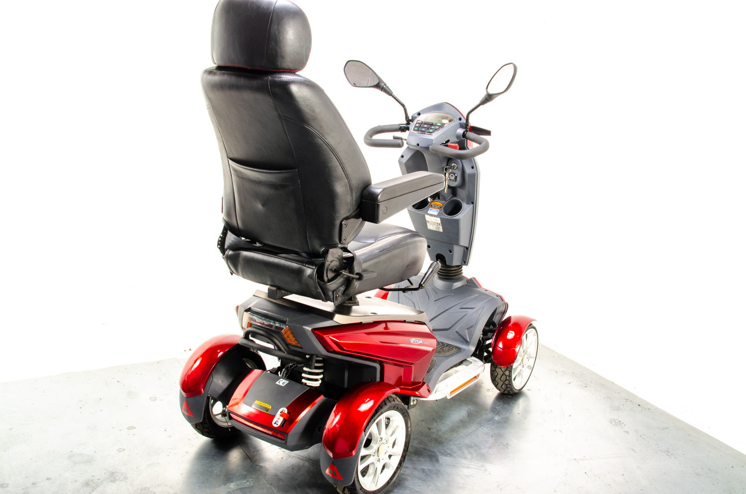 TGA Vita Midi Midsize All-Terrain Off-Road Sport Mobility Scooter Grey 8mph Red