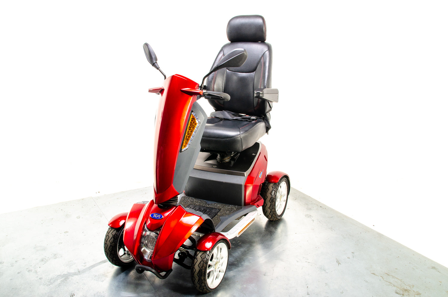 TGA Vita Midi Midsize All-Terrain Off-Road Sport Mobility Scooter Grey 8mph Red