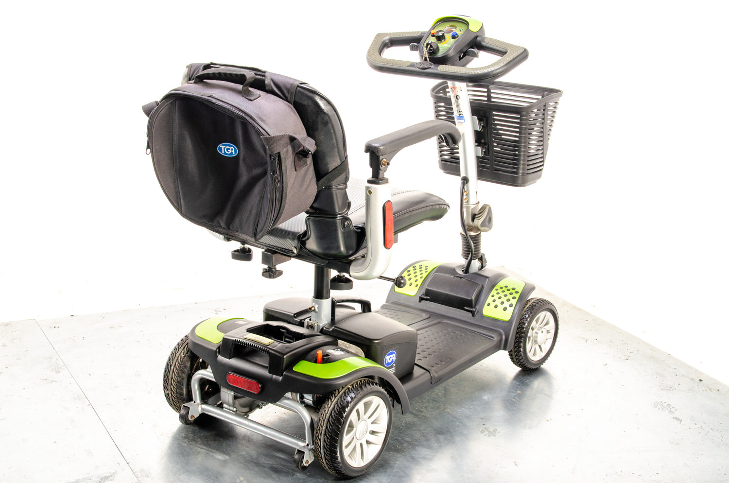 New TGA Eclipse Mobility Scooter Small Transportable Boot Folding Light Green 03532