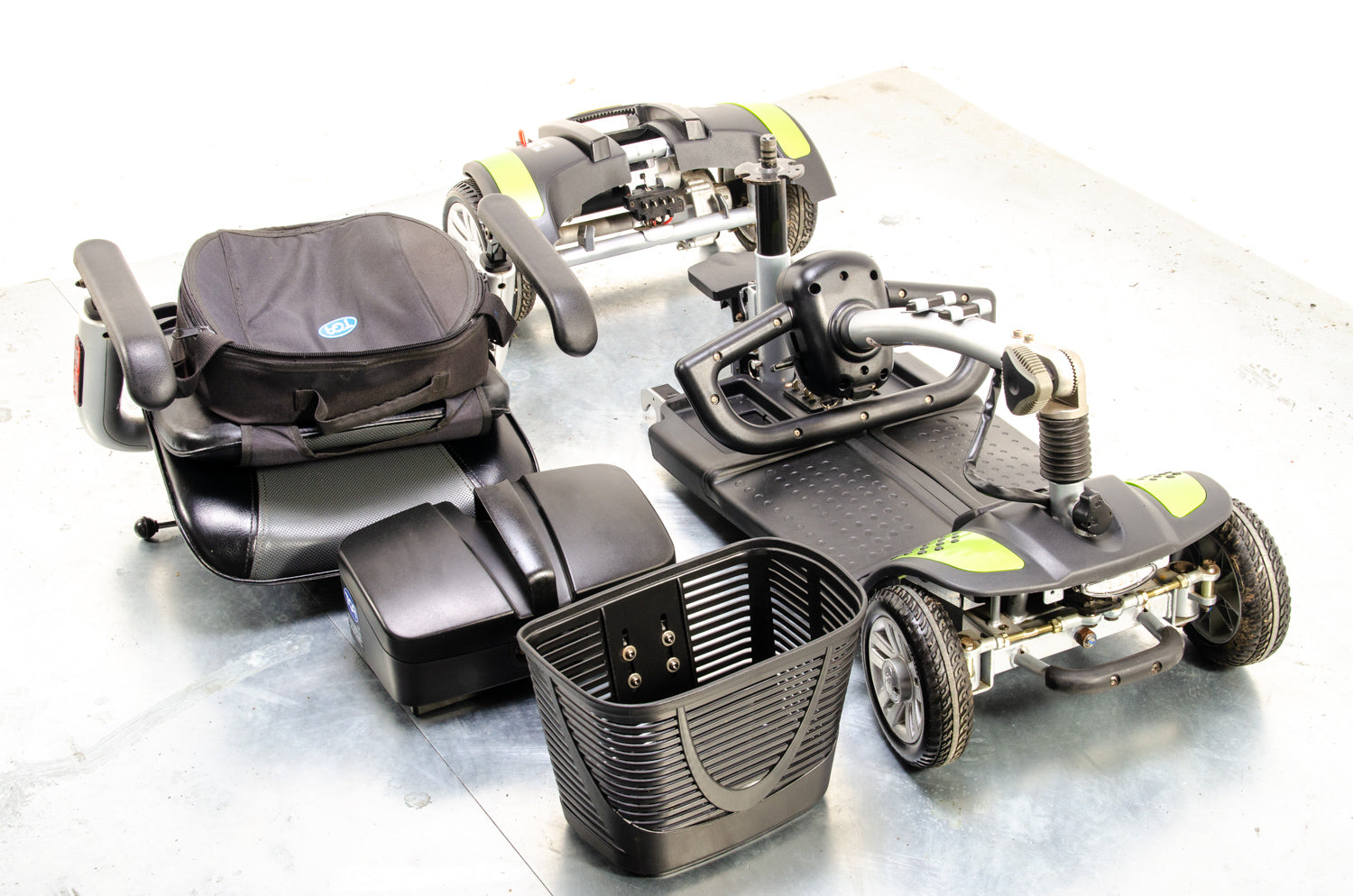 New TGA Eclipse Mobility Scooter Small Transportable Boot Folding Light Green 03532 Secondary image