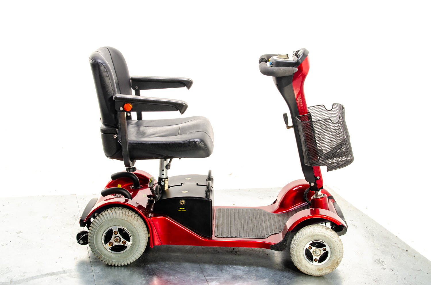 Sterling Sapphire 2 Mobility Scooter Midsize Transportable Pneumatic Tyres Folding Boot Red 03531