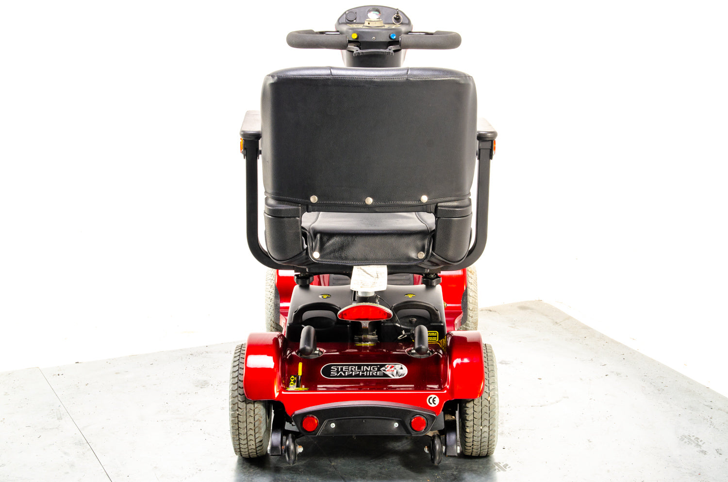 Sterling Sapphire 2 Mobility Scooter Midsize Transportable Pneumatic Tyres Folding Boot Red 03531