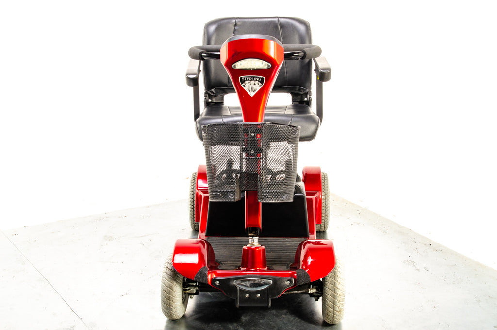 Sterling Sapphire 2 Mobility Scooter Midsize Transportable Pneumatic Tyres Folding Boot Red 03531