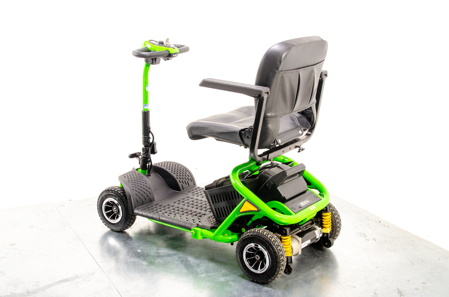 Monarch Mini 4 Plus Used Mobility Scooter Small Transportable Pneumatic Tyres Parks Green 13375