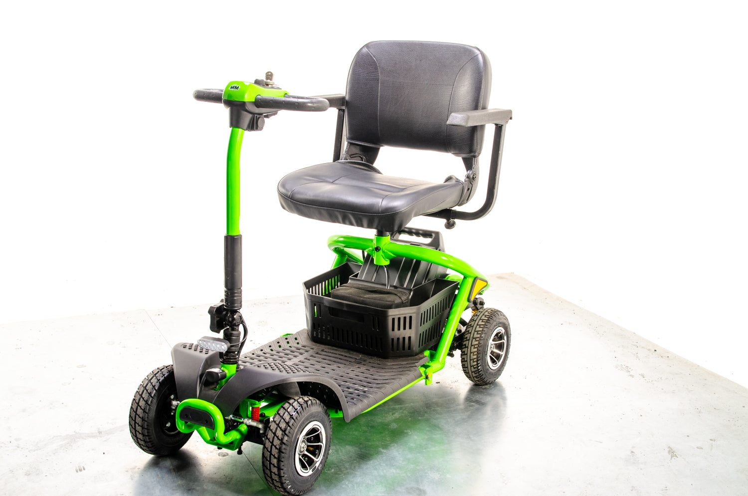 Monarch Mini 4 Plus Used Mobility Scooter Small Transportable Pneumatic Tyres Parks Green 13375