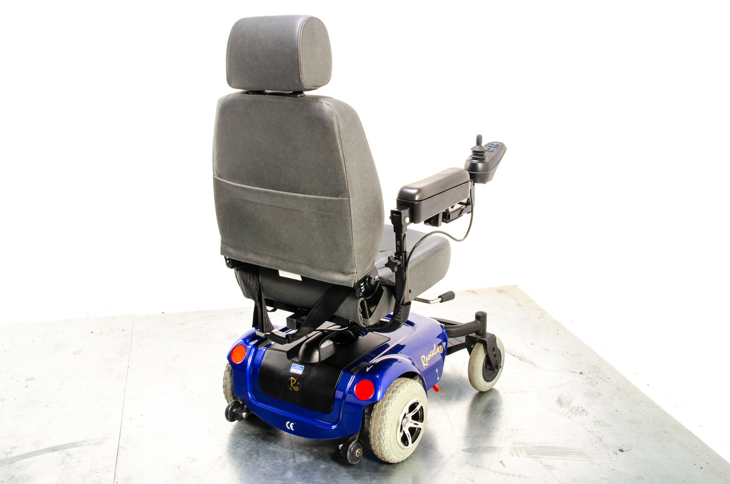 Rascal P320 Compact Electric Wheelchair Powerchair Used Small Indoor Blue