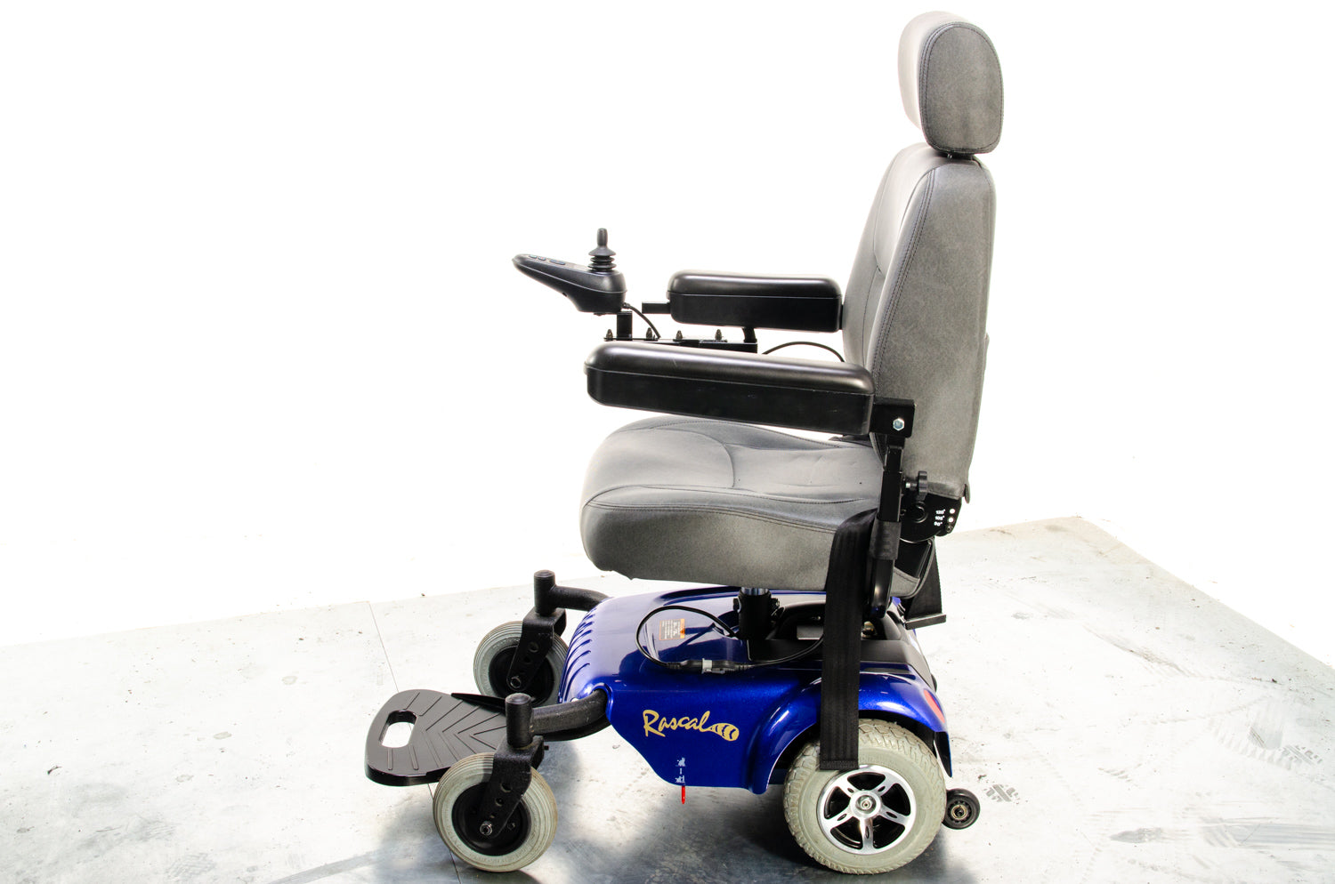 Rascal P320 Compact Electric Wheelchair Powerchair Used Small Indoor Blue