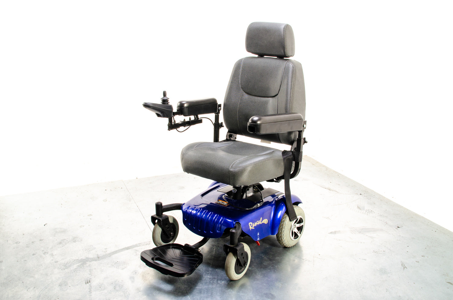 Rascal P320 Compact Electric Wheelchair Powerchair Used Small Indoor Blue