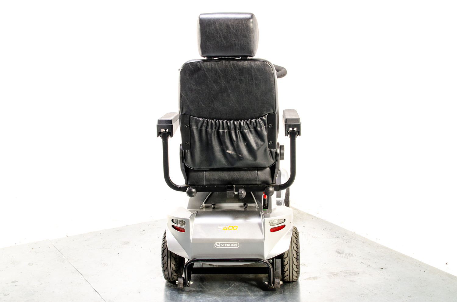Sunrise Medical Sterling S400 Used Mobility Scooter Silver Midsize Pneumatic Pavement 13544