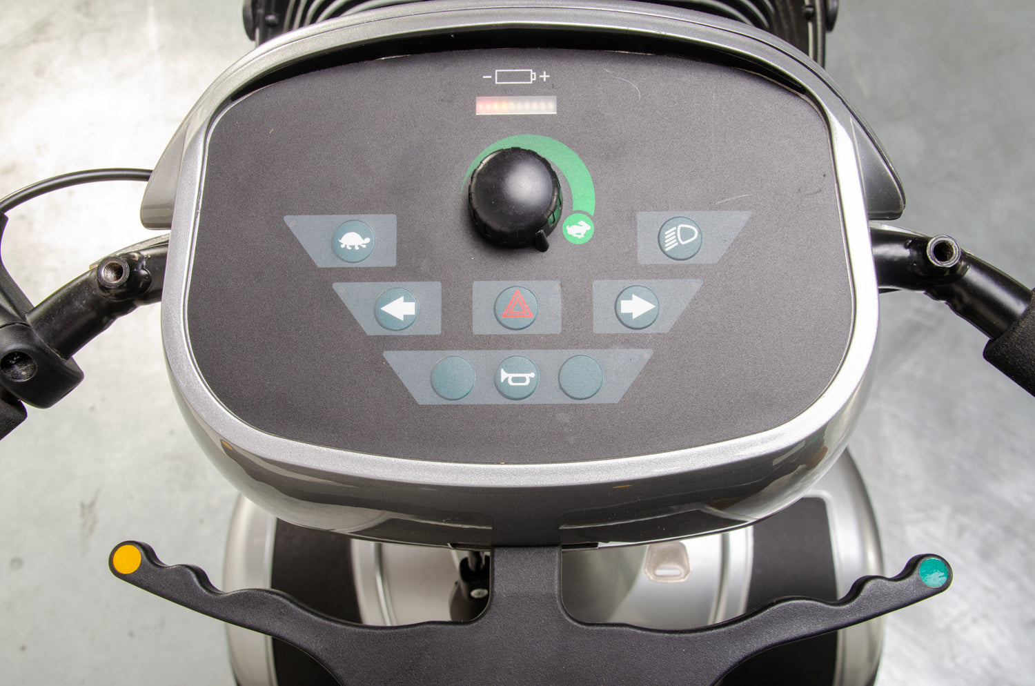 Sunrise Medical Sterling S400 Used Mobility Scooter Silver Midsize Pneumatic Pavement 13544